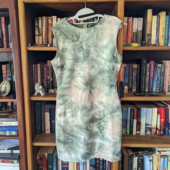 C'EST toi black label body con multi colored mini dress sz l nwt - Picture 1 of 5